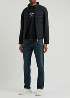 Emporio Armani Logo Quilted Matte Shell Gilet Navy