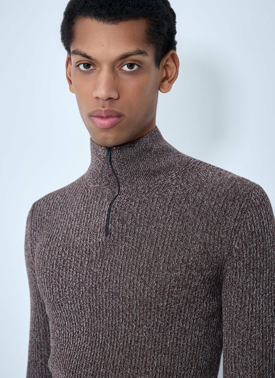 Prada High Neck Zip Sweater
