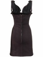 Y/PROJECT Denim Ruffle Sleeveless Mini Dress