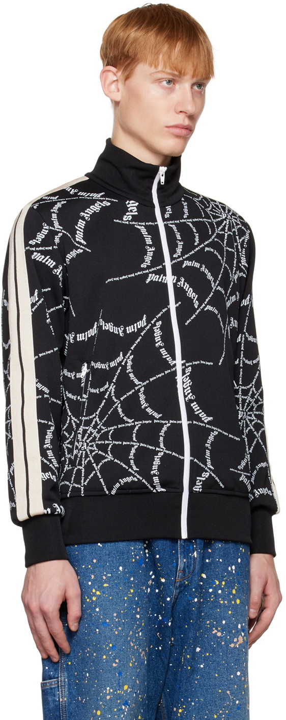 black spider web classic track jacket