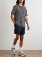 Outerknown - High-Tide Straight-Leg Organic Cotton-Blend Jersey Drawstring Shorts - Blue