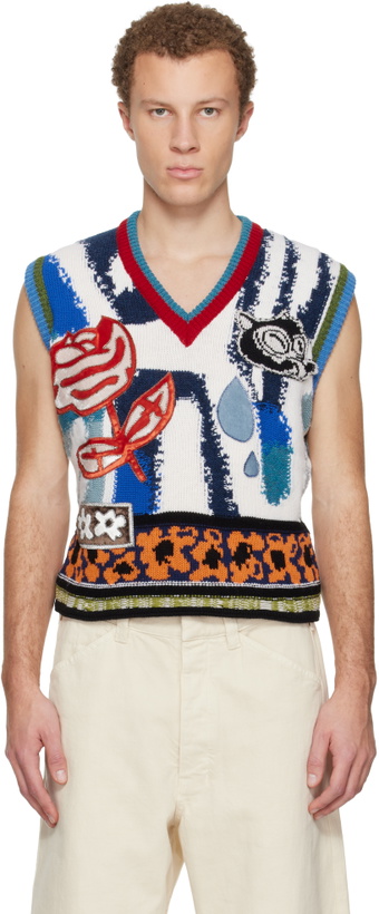Photo: Marni Multicolor V-Neck Vest