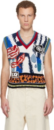 Marni Multicolor V-Neck Vest