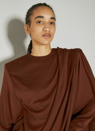Saint Laurent Draped Wool Dress