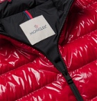 MONCLER - Agar Logo-Appliquéd Quilted Glossed-Ripstop Down Jacket - Red
