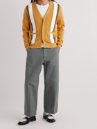 Beams Plus - Striped Cotton Cardigan - Yellow