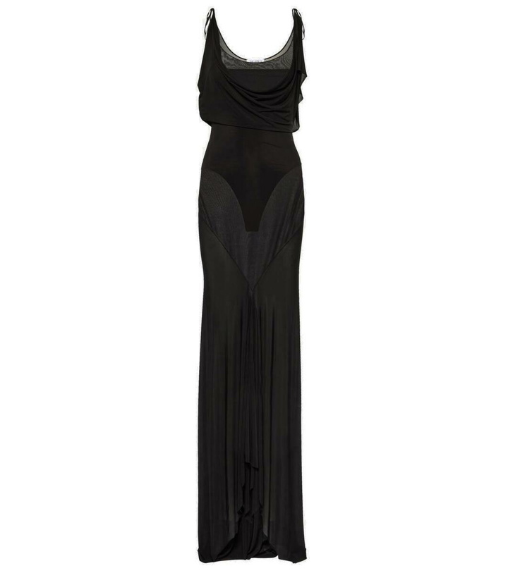 Photo: The Attico Semi-sheer jersey gown