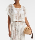 Dôen Vennette cropped lace top