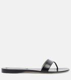 Christen Helix leather thong sandals