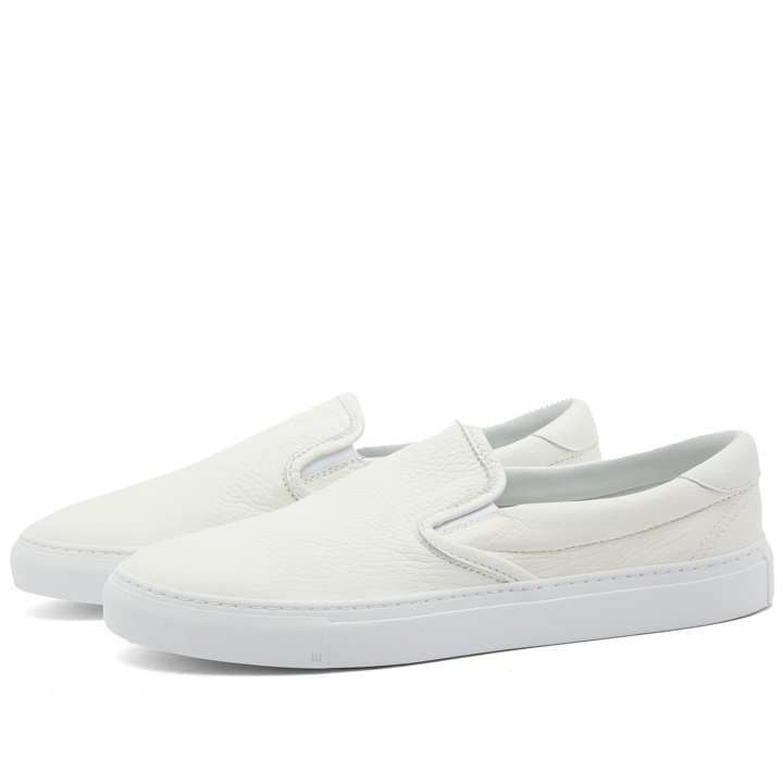 Photo: Diemme Men's Garda Slip-On Sneakers in White Deer Nappa