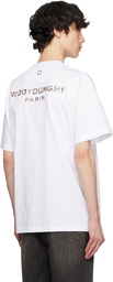 WOOYOUNGMI White Mother of Pearl Back Logo T-shirt