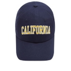 Sporty & Rich Women's California Hat in Navy Gold/White 
