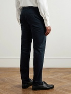 Incotex - Straight-Leg Stretch-Cotton Trousers - Blue