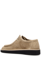 Loewe Faro Suede Derby Shoes Beige
