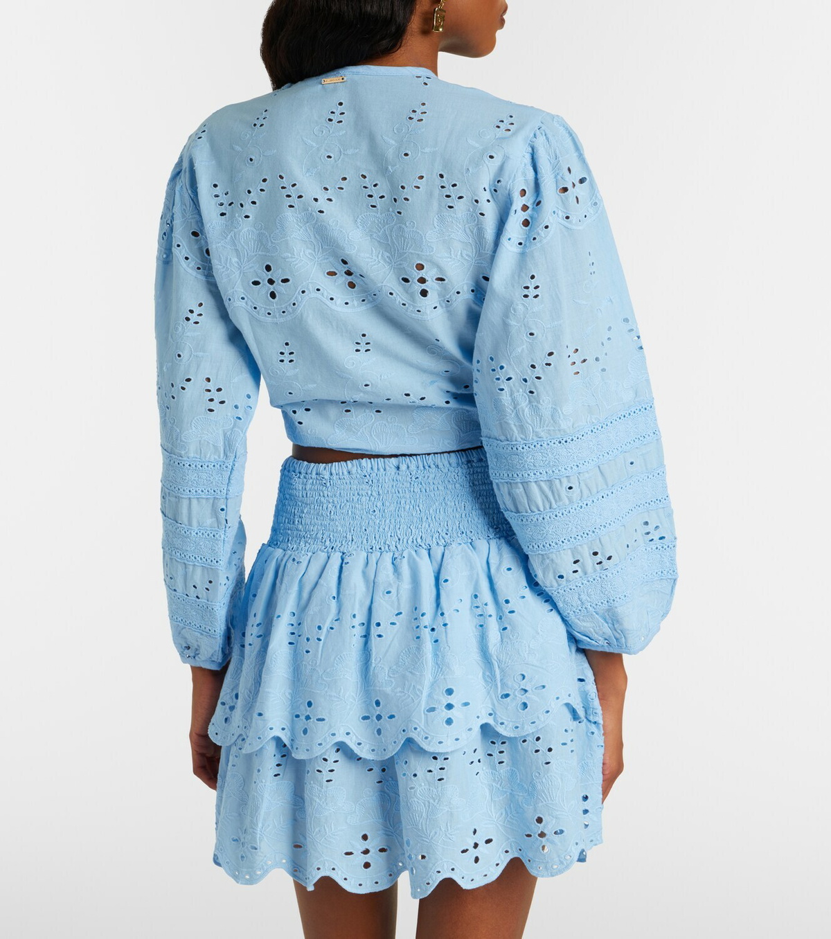 Melissa Odabash Pia broderie anglaise cotton top