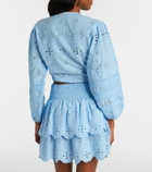 Melissa Odabash Pia broderie anglaise cotton top