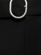 JIL SANDER Relaxed Fit Wool Gabardine Cropped Pants