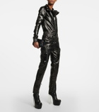 Rick Owens - Coated denim jumpsuit