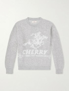 Cherry Los Angeles - Won The West Jacquard-Knit Alpaca-Blend Sweater - Gray