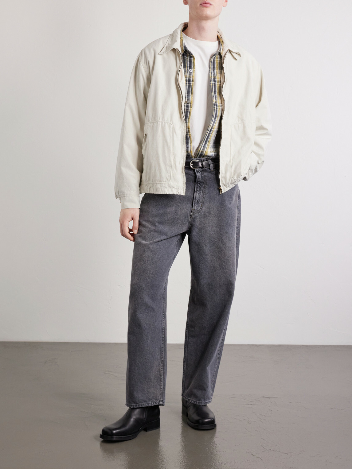 A.PRESSE - Silk and Cotton-Blend Gabardine Coach Jacket - Neutrals