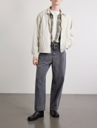 A.PRESSE - Silk and Cotton-Blend Gabardine Coach Jacket - Neutrals