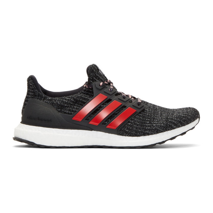 Photo: adidas Originals Black and Red Ren Zhe Edition UltraBoost Sneakers