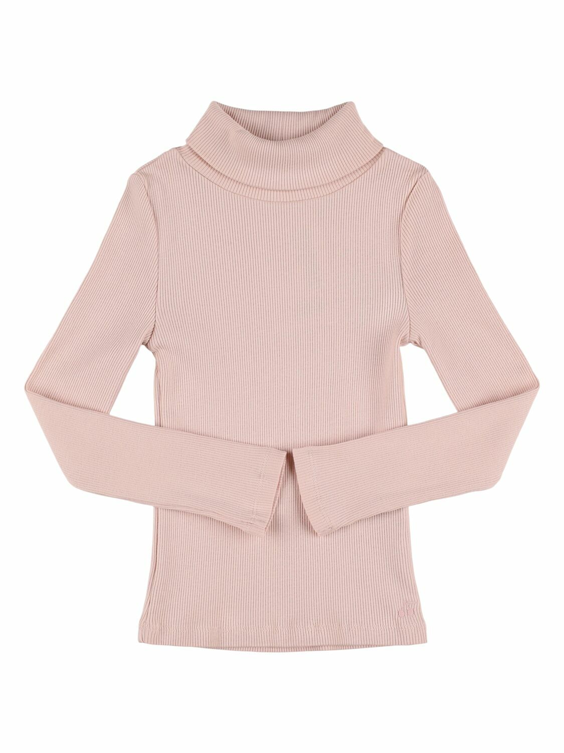 BONPOINT Cotton Jersey Turtleneck