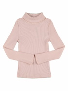 BONPOINT Cotton Jersey Turtleneck