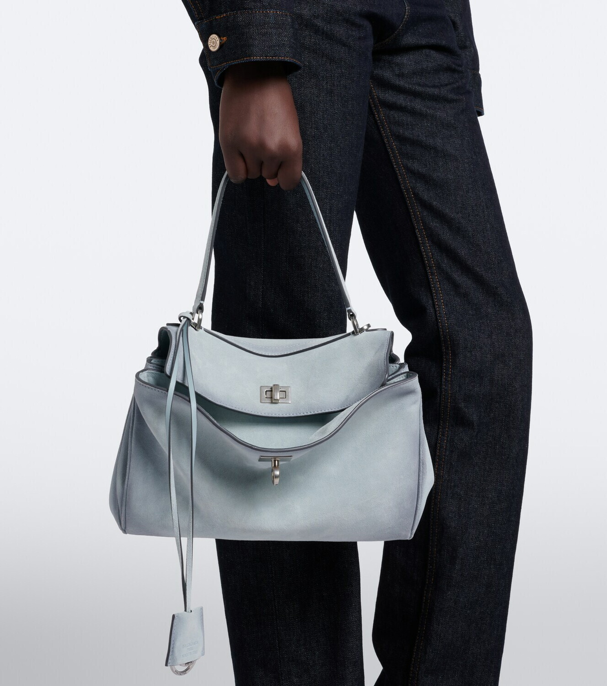 Balenciaga Rodeo Medium suede shoulder bag