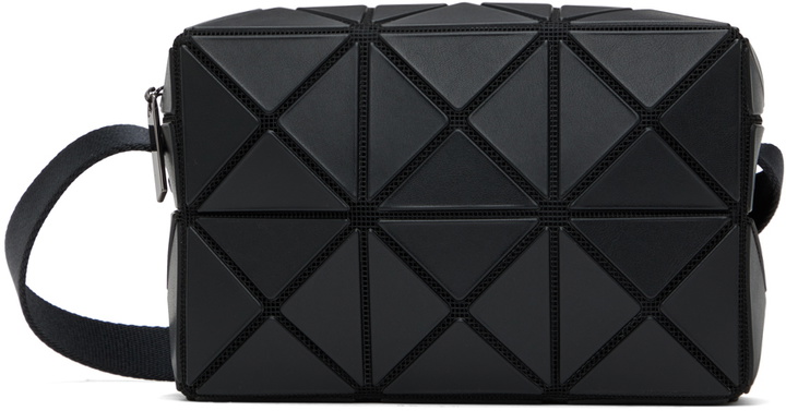 Photo: BAO BAO ISSEY MIYAKE Black Cuboid Crossbody Bag
