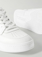 CELINE - CT-09 Leather, Rubber and Mesh Sneakers - White