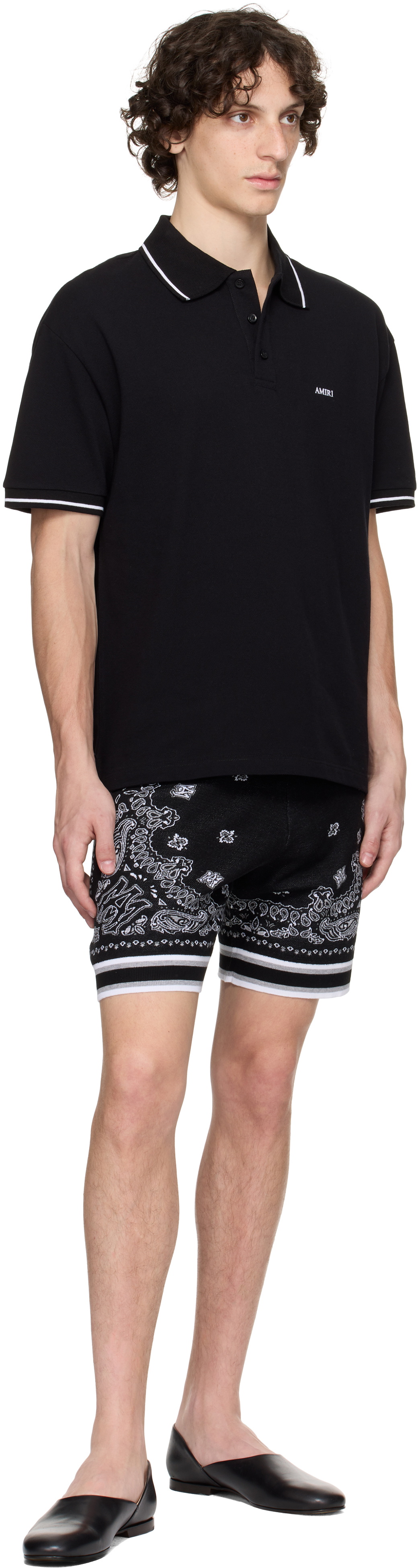 AMIRI Black 'AMIRI' Polo