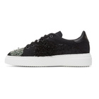 By Walid Black Beaded Sneakers