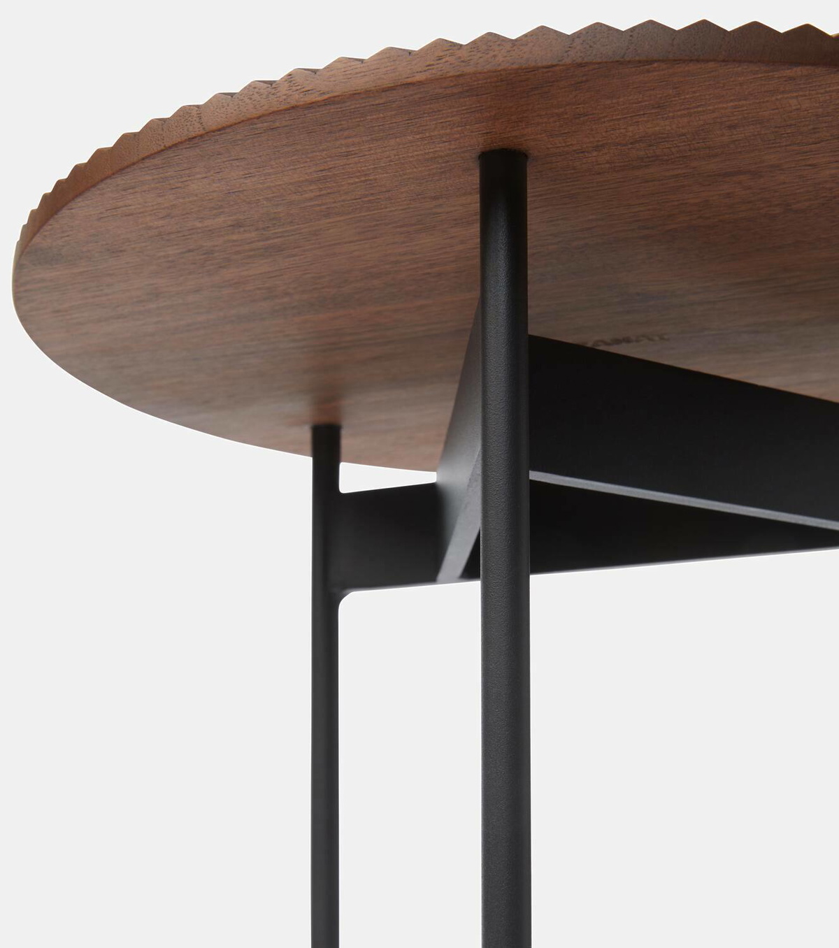Zanat Piano Small walnut side table by Ludovica and Roberto Palomba