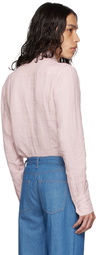 73 LONDON Pink Scalloped Shirt