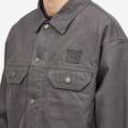 Acne Studios Men's Orsano Canvas Face Jacket in Dark Grey