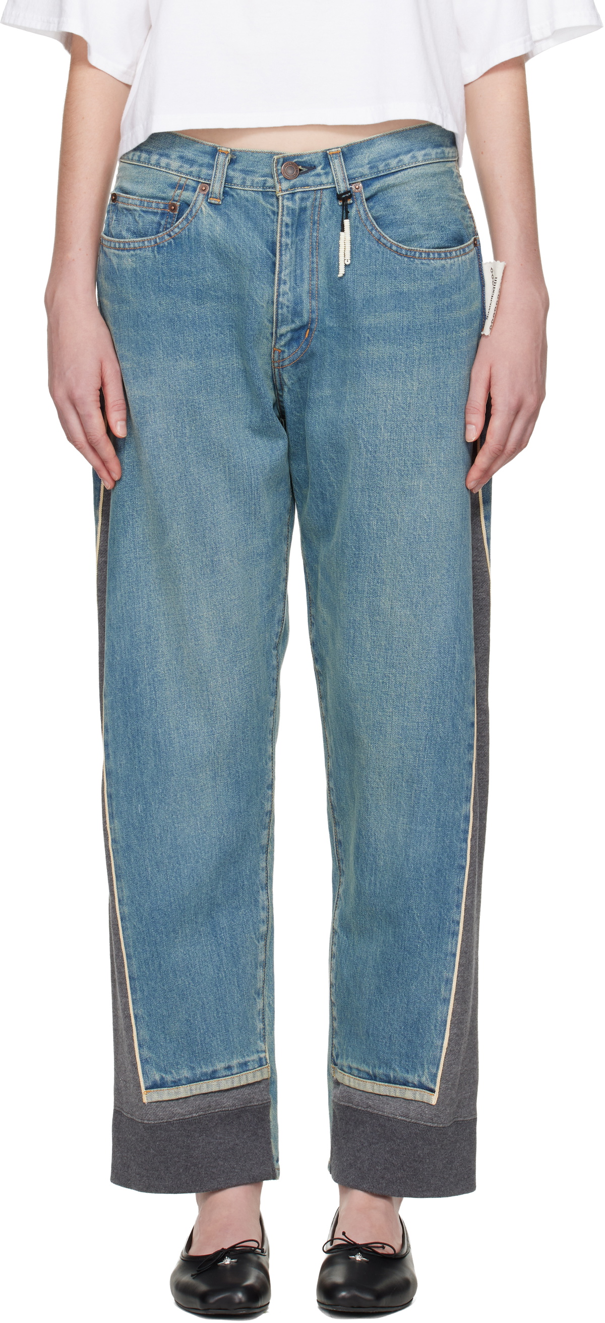 UNDERCOVER Blue & Gray UP2E1503 Jeans