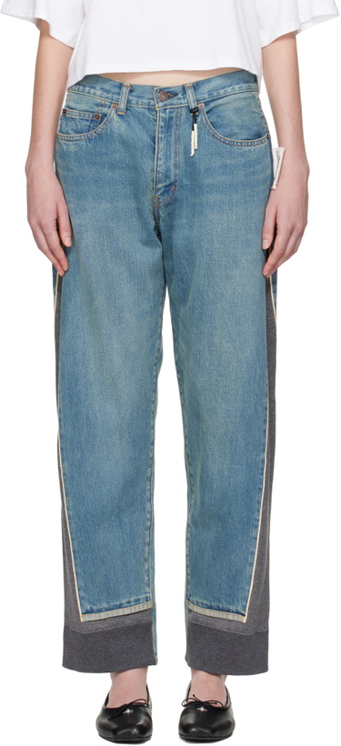 Photo: UNDERCOVER Blue & Gray UP2E1503 Jeans