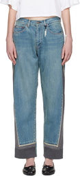 UNDERCOVER Blue & Gray UP2E1503 Jeans