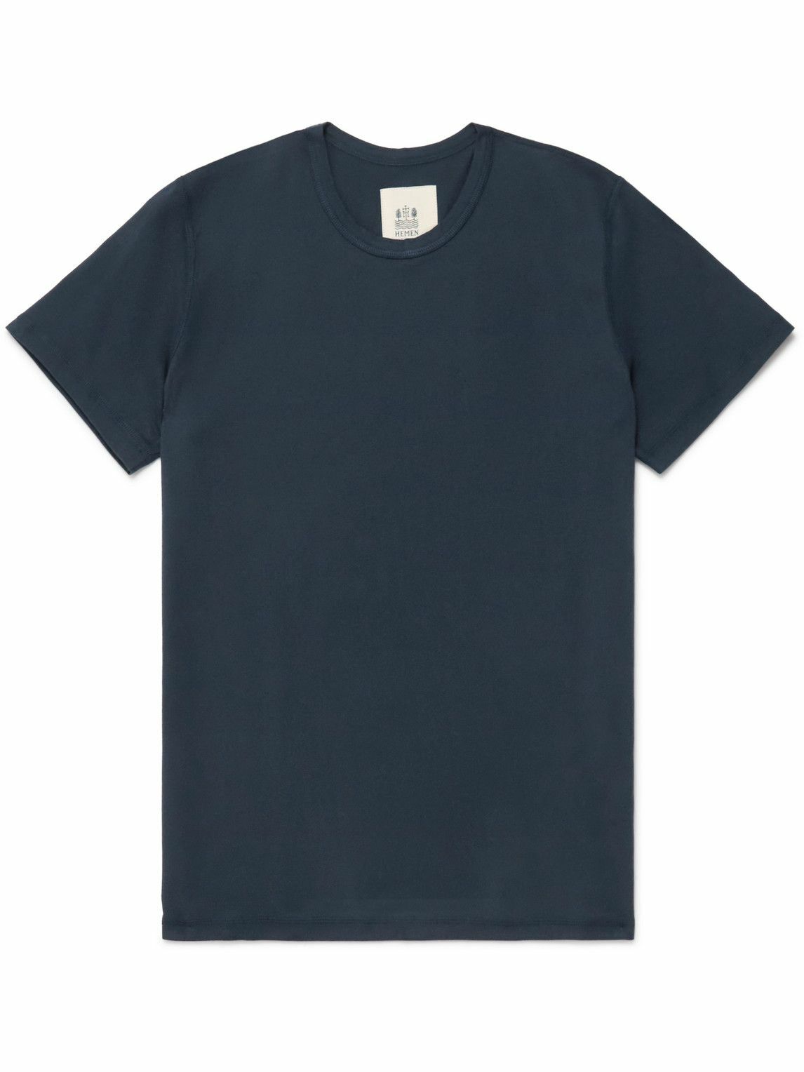 Hemen Biarritz - Dani Organic Cotton-Jersey T-Shirt - Blue