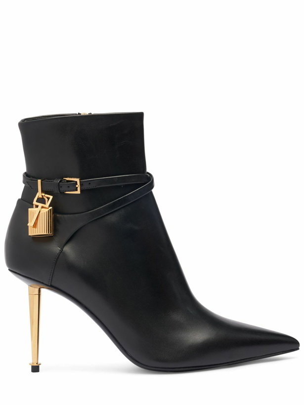 Photo: TOM FORD - 85mm Padlock Leather Ankle Boots