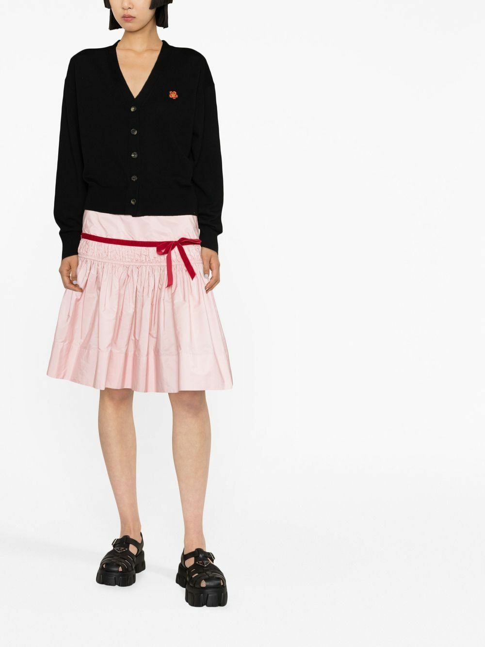 トップス KENZO BOKE FLOWER CREST CARDIGAN KENZO - Boke Flower Crest Wool Cardigan Kenzo