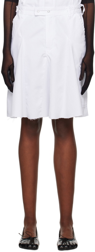 Photo: HODAKOVA White Cargo Midi Skirt