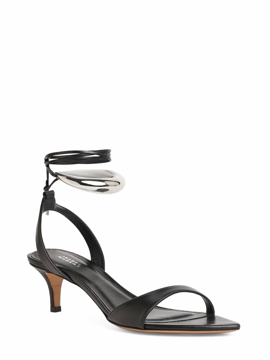 ISABEL MARANT - 50mm Alziry-gd Leather Sandals Isabel Marant