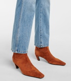 Khaite - Dallas suede cowboy boots