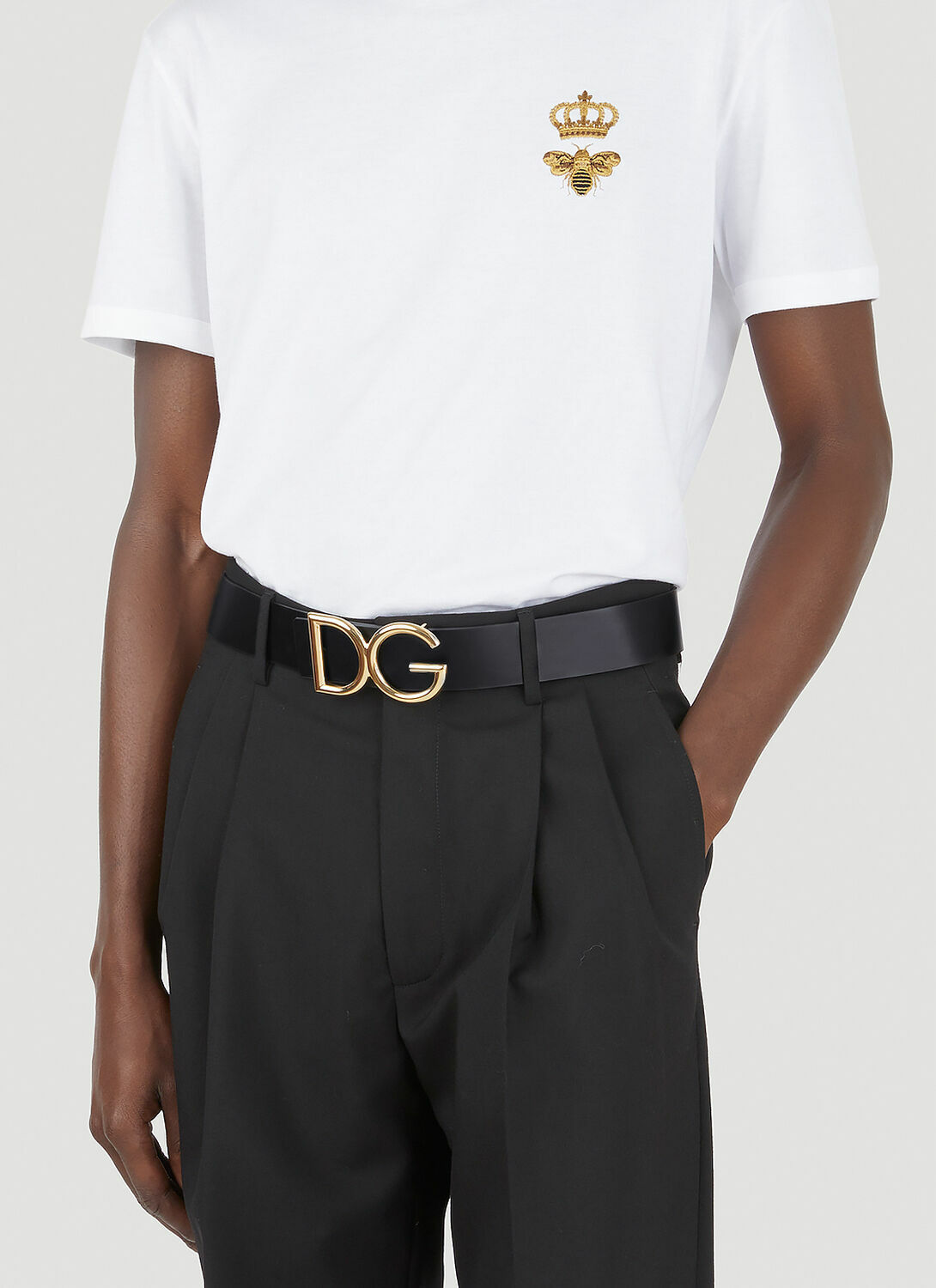 Dolce & Gabbana Logo Plaque Belt
