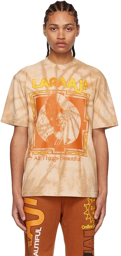 Photo: Online Ceramics Beige Laraaji Edition All Things Beautiful T-Shirt