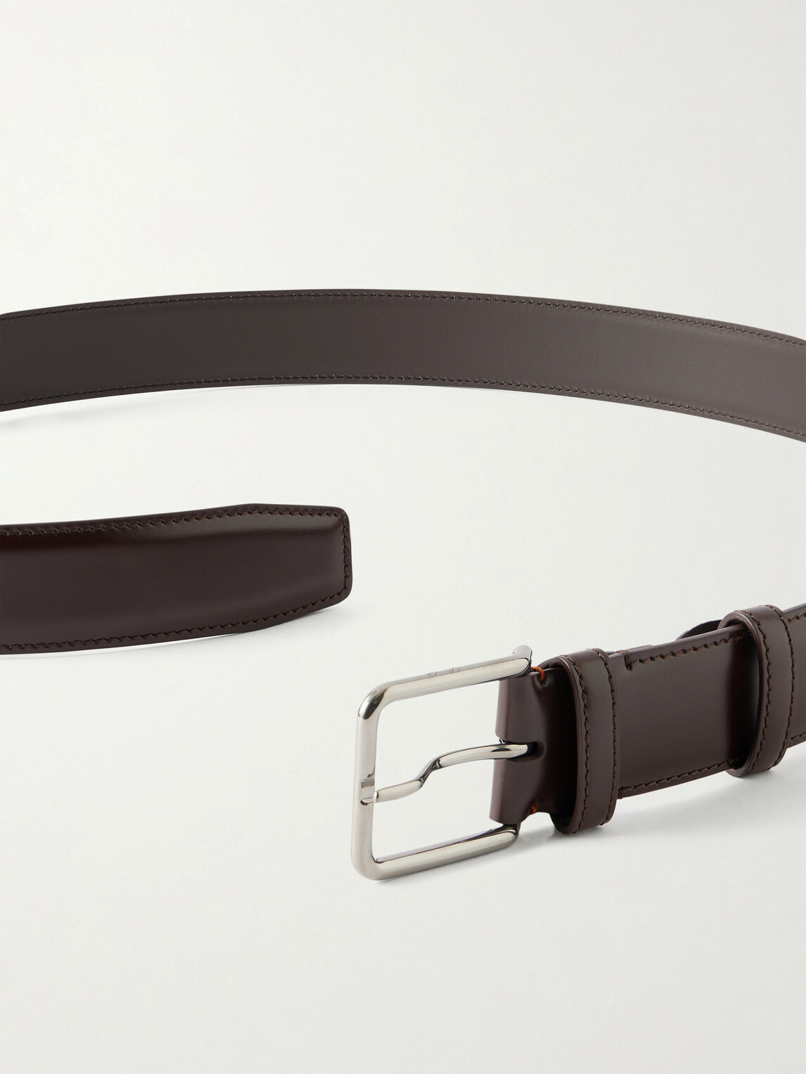Loro Piana - 3.2cm Monterey Leather Belt - Brown