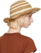 rag & bone Beige Frills Rollable Bucket Hat