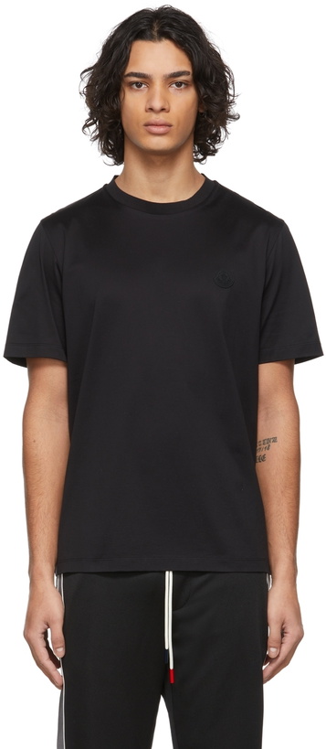 Photo: Moncler Black Logo T-Shirt